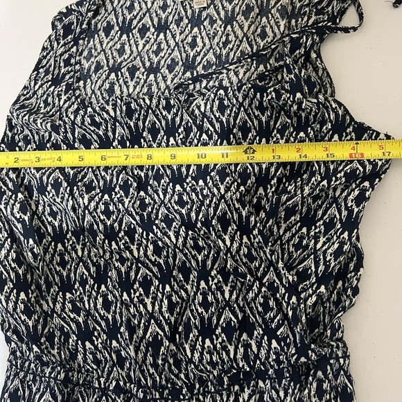 Max Studio Jumpsuit Women’s Sleeveless Wide Leg Pockets M black white print - Picture 5 of 6